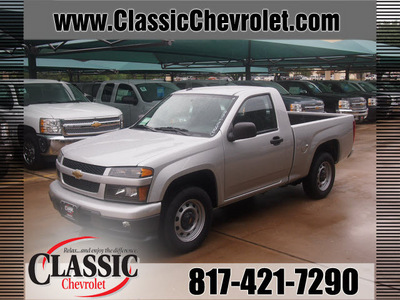 chevrolet colorado 2012 silver work truck gasoline 4 cylinders 2 wheel drive automatic 76051
