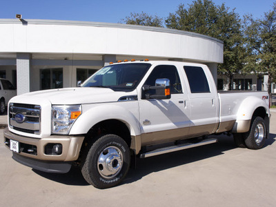 ford f 450 super duty 2012 white king ranch biodiesel 8 cylinders 4 wheel drive automatic 76011