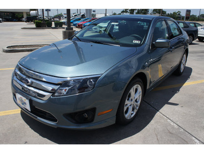 ford fusion 2012 blue sedan se gasoline 4 cylinders front wheel drive 6 speed automatic 77338