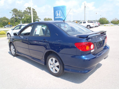 toyota corolla 2003 dk  blue sedan s gasoline 4 cylinders front wheel drive 5 speed manual 28557