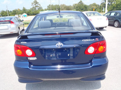 toyota corolla 2003 dk  blue sedan s gasoline 4 cylinders front wheel drive 5 speed manual 28557