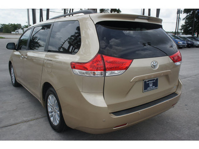 toyota sienna 2011 tan van limited 7 passenger gasoline 6 cylinders front wheel drive automatic 77339