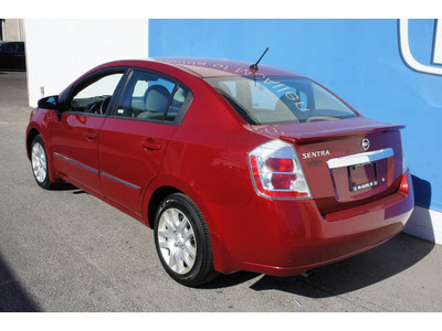 nissan sentra 2011 red sedan gasoline 4 cylinders front wheel drive automatic 78505