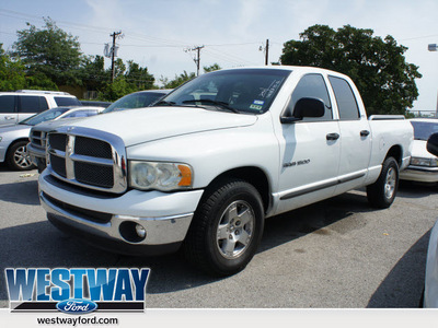 dodge ram 1500 2002 white pickup truck slt 8 cylinders automatic 75062