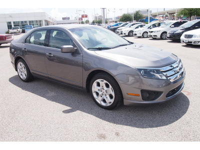 ford fusion 2011 gray sedan se gasoline 4 cylinders front wheel drive automatic 77074