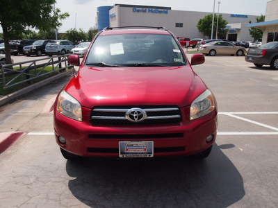 toyota rav4 2007 red suv limited 4 cylinders automatic 75034