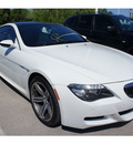 bmw m6 2008 white coupe 10 cylinders automatic 78729
