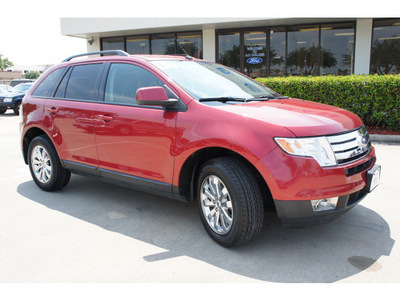 ford edge 2008 red suv sel 6 cylinders 6 speed automatic 77505