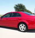 ford fusion 2012 red sedan se gasoline 4 cylinders front wheel drive automatic 76018