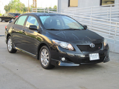 toyota corolla 2010 black sedan s gasoline 4 cylinders front wheel drive automatic with overdrive 77074