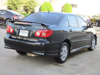 toyota corolla 2008 black sedan s gasoline 4 cylinders front wheel drive automatic with overdrive 77074