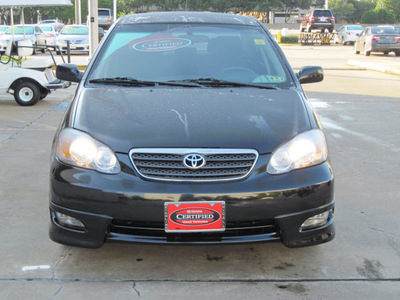 toyota corolla 2008 black sedan s gasoline 4 cylinders front wheel drive automatic with overdrive 77074