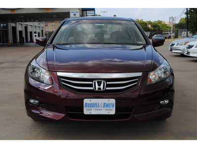 honda accord 2012 dk  red sedan gasoline 6 cylinders front wheel drive 5 speed automatic 77025