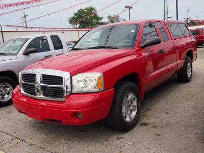 dodge dakota 2005 red pickup truck slt gasoline 6 cylinders rear wheel drive automatic 77301