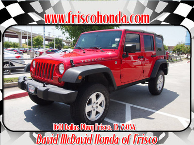 jeep wrangler unlimited 2008 dk  red suv x gasoline 6 cylinders 4 wheel drive automatic 75034