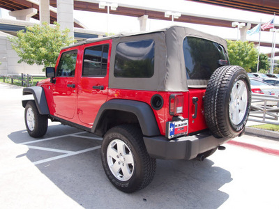 jeep wrangler unlimited 2008 dk  red suv x gasoline 6 cylinders 4 wheel drive automatic 75034