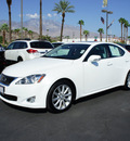 lexus is 250 2010 white sedan gasoline 6 cylinders rear wheel drive automatic 92235