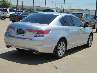 honda accord 2011 silver sedan ex l v6 gasoline 6 cylinders front wheel drive automatic with overdrive 77074