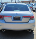 honda accord 2011 silver sedan ex l v6 gasoline 6 cylinders front wheel drive automatic with overdrive 77074