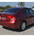 honda civic 2008 red sedan lx gasoline 4 cylinders front wheel drive automatic 78233