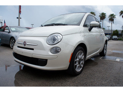 fiat 500c 2012 off white pop gasoline 4 cylinders front wheel drive 5 speed manual 33157