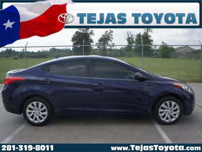 hyundai elantra 2011 blue sedan gls 4 cylinders automatic 77338