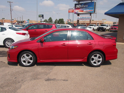 toyota corolla 2012 red sedan s gasoline 4 cylinders front wheel drive automatic 79065