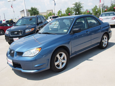 subaru impreza 2007 blue sedan 2 5 i gasoline 4 cylinders all whee drive 5 speed manual 77090