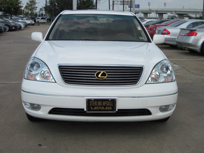 lexus ls 430 2003 white sedan gasoline 8 cylinders rear wheel drive automatic with overdrive 77074