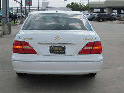 lexus ls 430 2003 white sedan gasoline 8 cylinders rear wheel drive automatic with overdrive 77074