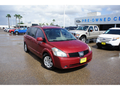 nissan quest 2006 dk  red van 3 5 s gasoline 6 cylinders front wheel drive automatic 78572