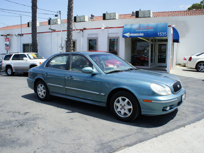 hyundai sonata 2004 blue sedan gls gasoline 6 cylinders front wheel drive automatic 92882