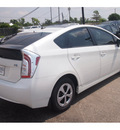 toyota prius 2012 white hatchback three hybrid 4 cylinders front wheel drive automatic 77074