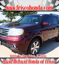 honda pilot 2012 dk  red suv touring gasoline 6 cylinders front wheel drive automatic 75034