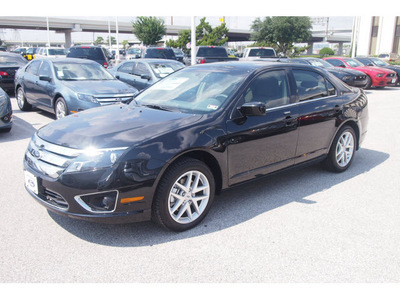 ford fusion 2012 black sedan sel flex fuel 6 cylinders front wheel drive automatic 77074