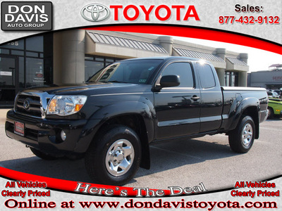 toyota tacoma 2010 black prerunner v6 gasoline 6 cylinders 2 wheel drive automatic 76011