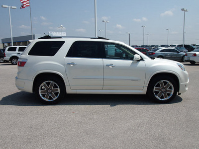 gmc acadia 2012 white suv denali gasoline 6 cylinders front wheel drive automatic 78009