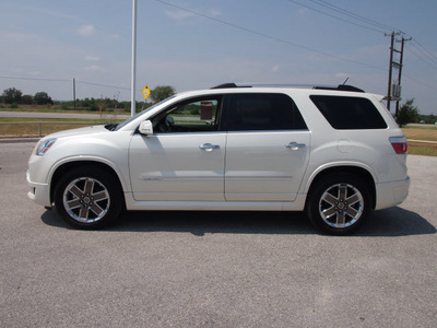 gmc acadia 2012 white suv denali gasoline 6 cylinders front wheel drive automatic 78009