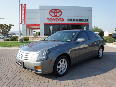 cadillac cts 2006 gray sedan gasoline 6 cylinders rear wheel drive automatic 76087