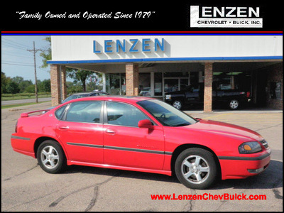 chevrolet impala 2003 red sedan ls gasoline 6 cylinders front wheel drive automatic 55318