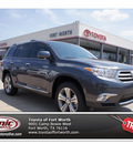 toyota highlander 2012 gray suv limited gasoline 6 cylinders front wheel drive automatic 76116