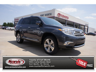 toyota highlander 2012 gray suv limited gasoline 6 cylinders front wheel drive automatic 76116