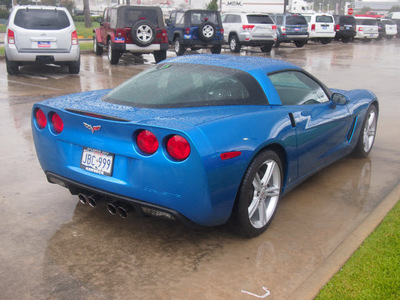 chevrolet corvette 2008 blue hatchback gasoline 8 cylinders rear wheel drive automatic 77090