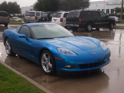 chevrolet corvette 2008 blue hatchback gasoline 8 cylinders rear wheel drive automatic 77090