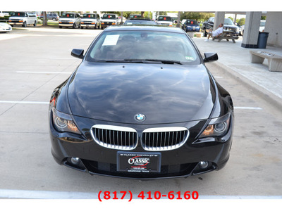 bmw 6 series 2007 black coupe 650i gasoline 8 cylinders rear wheel drive automatic 76051