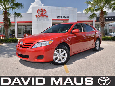 toyota camry 2011 red sedan le gasoline 4 cylinders front wheel drive automatic 32771