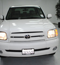 toyota tundra 2005 white limited gasoline 8 cylinders rear wheel drive automatic 91731