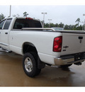dodge ram 2500 2009 white slt diesel 6 cylinders 4 wheel drive automatic with overdrive 77656
