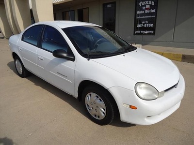 dodge neon 2000 bright white sedan es gasoline 4 cylinders front wheel drive automatic 76108