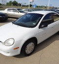 dodge neon 2000 bright white sedan es gasoline 4 cylinders front wheel drive automatic 76108